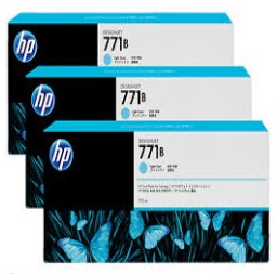 HP No.771B Light Cyan DesignJet 油墨盒 (775ml, 3組) (B6Y28A) For HP  Z6200